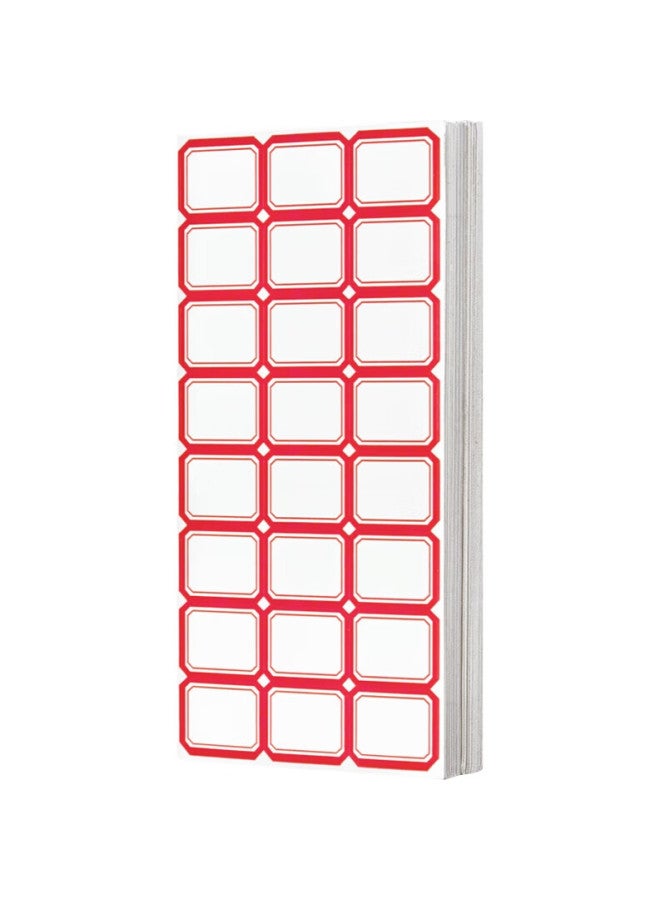 Dsb (Dishibi) 1440 Pieces 39*25Mm Self-Adhesive Labels, 24 Pieces/Sheet, 60 Sheets/Pack, Easy-Tear Name Tags And Price Tags, 4628 Red - Image 2