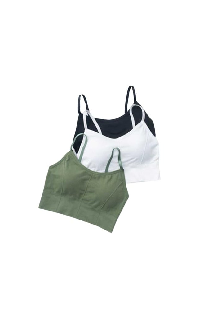 Mysha Women Cotton Padded Bra Combo Pack of 3 | Soft, Comfortable, and Breathable Fabric | Removable Pads, Adjustable Straps for Everyday Wear - Image 1