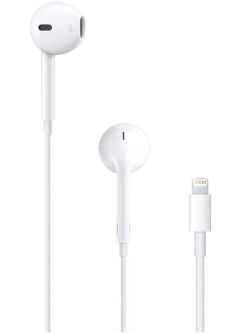 ELTRAZONE High Quality Sound Immersive Earphone, 3.5mm Plug 1.2m wire in-Ear Design with Microphone (White)  - Image 1