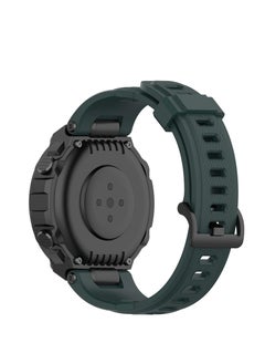 Generic Strap Compatible with Amazfit T-Rex/T-Rex Pro Smartwatch Soft Silicone Sports Replacement Watch Band Waterproof Breathable Wristband Bracelet with Tools (Green)  - Image 3