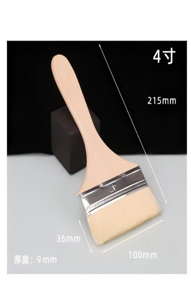 Soft bristle paint brush,  fine-handled water-based paint brush
