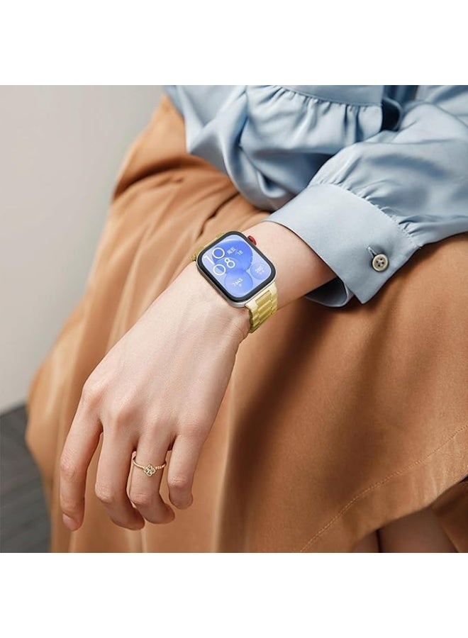 Straps Compatible with Huawei Watch Fit 3 Strap, Stainless Steel Wristband Replacement Watch Strap Bands Accessories Bracelet for Huawei Watch Fit 3 - Image 3