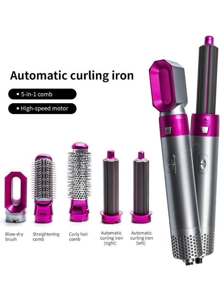 UV Enterprises 5 in 1 Hair Dryer Brush, Hot Air Styler, Curling Iron & Straightener Set, Blow Dryer Brush Volumizer, Multi Hair Styling Tool for All Hair Types  5 in 1 Hair Styler, Hot Air Brush Hair Dryer, Hair Curler & Straightener, Blow Dryer Brush, Multi Styler for Curling, Straightening & Volumizing - Image 5
