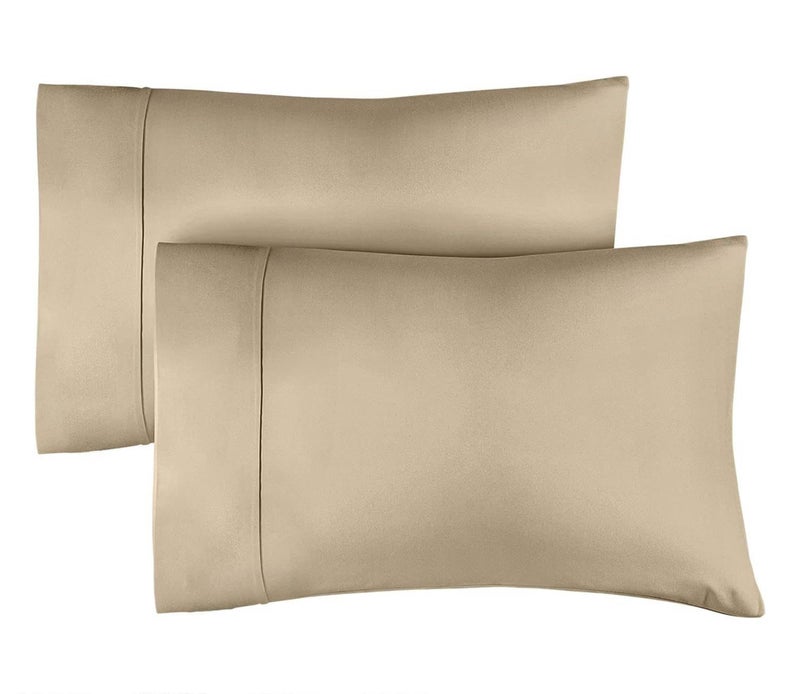 CGK Unlimited CGK Unlimited Queen Size 100% Cotton Pillowcase Set - Cooling  Breathable & Soft - 400 Thread Count - 2 Pack  - Image 1