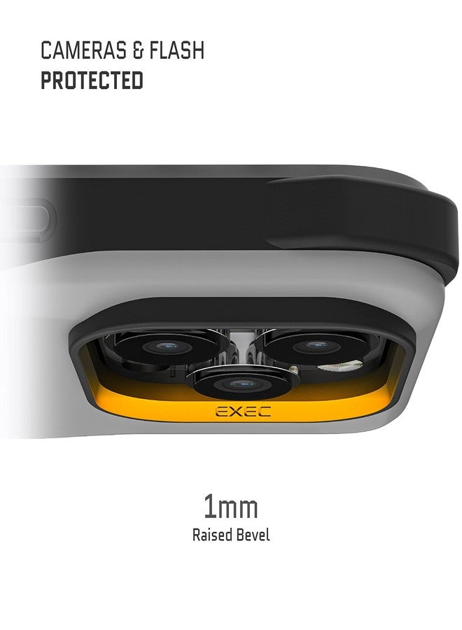 جوستك جراب Ghostek EXEC لهاتف iPhone 14 Pro مزود بحامل بطاقات ائتمان مغناطيسي MagSafe، يدعم ملحقات MagSafe والشواحن وحوامل السيارات. غطاء هاتف مصمم لهاتف Apple iPhone 14 Pro (6.1 بوصة) لعام 2022 (رمادي). - Image 5