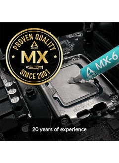 أركتيك MX-6 (4g) اللصق الحراري للأداء النهائي، بطاقة الرسومات المحمولة، لصق تبديد الحرارة، المتانة الطويلة، التطبيق الآمن، مناسبة لوحدة المعالجة المركزية، وحدات التحكم في الألعاب، بطاقات الرسومات، أجهزة الكمبيوتر المحمولة  - Image 5