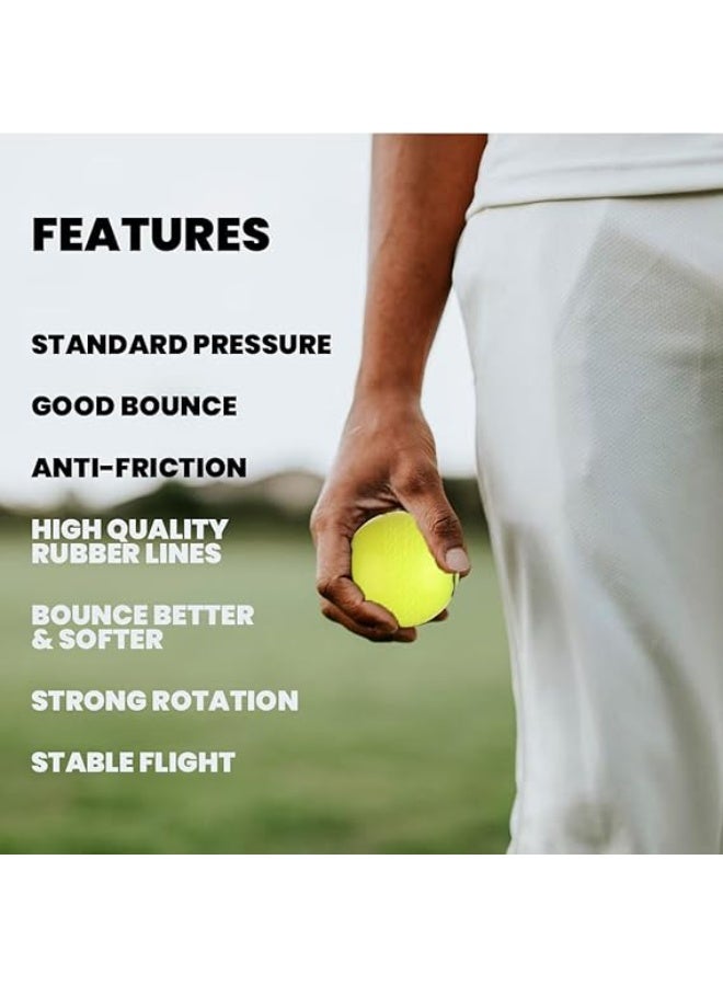 مايور كرة كريكيت مطاطية ويند من مايور | كرة متينة للتدريب والمباريات داخل وخارج المنزل - Image 4