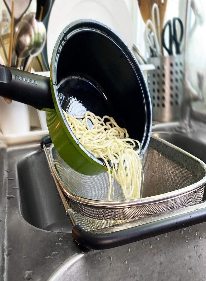 VARNH Adjustable Over The Sink Colander – Stainless Steel Mesh Strainer Basket with Rubber Grip Handles – Perfect for Draining, Rinsing, and Washing Fruits, Vegetables & Dishes - Image 5