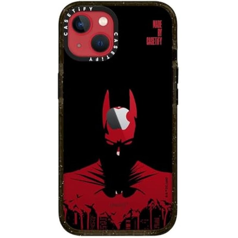 كاستيفي كاسيتي حافظة امباكت ايفون 13 【باتمان كو-لاب / 4X اختبار السقوط من الدرجة العسكرية / حماية من السقوط بطول 8.4 قدم/ متوافق مع ماج سيف】 - ظل باتمان - اسود شفاف - Image 5