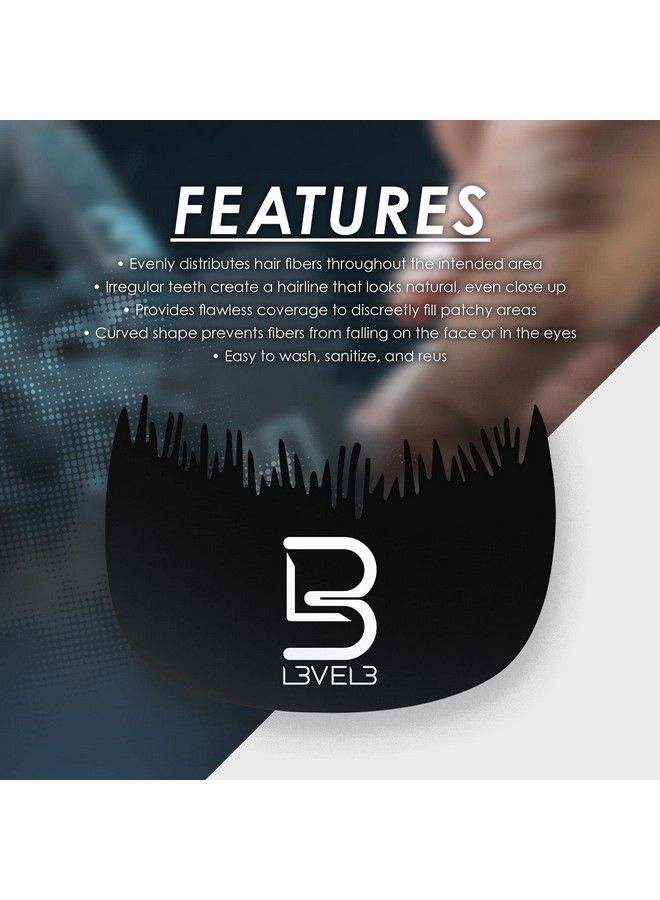 L3 Level 3 Hairline Fiber Comb Hair Fiber Line Up Optimizer Applicator Combs For Hair Building Fibers Powder - Image 4