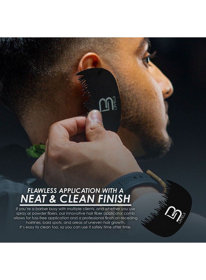 L3 Level 3 Hairline Fiber Comb Hair Fiber Line Up Optimizer Applicator Combs For Hair Building Fibers Powder - Image 3