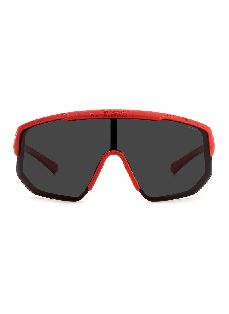 Polaroid Unisex UV Protection Sunglasses - Pld 7047/S Matte Red 99 - Lens Size: 99 Mm  - Image 3