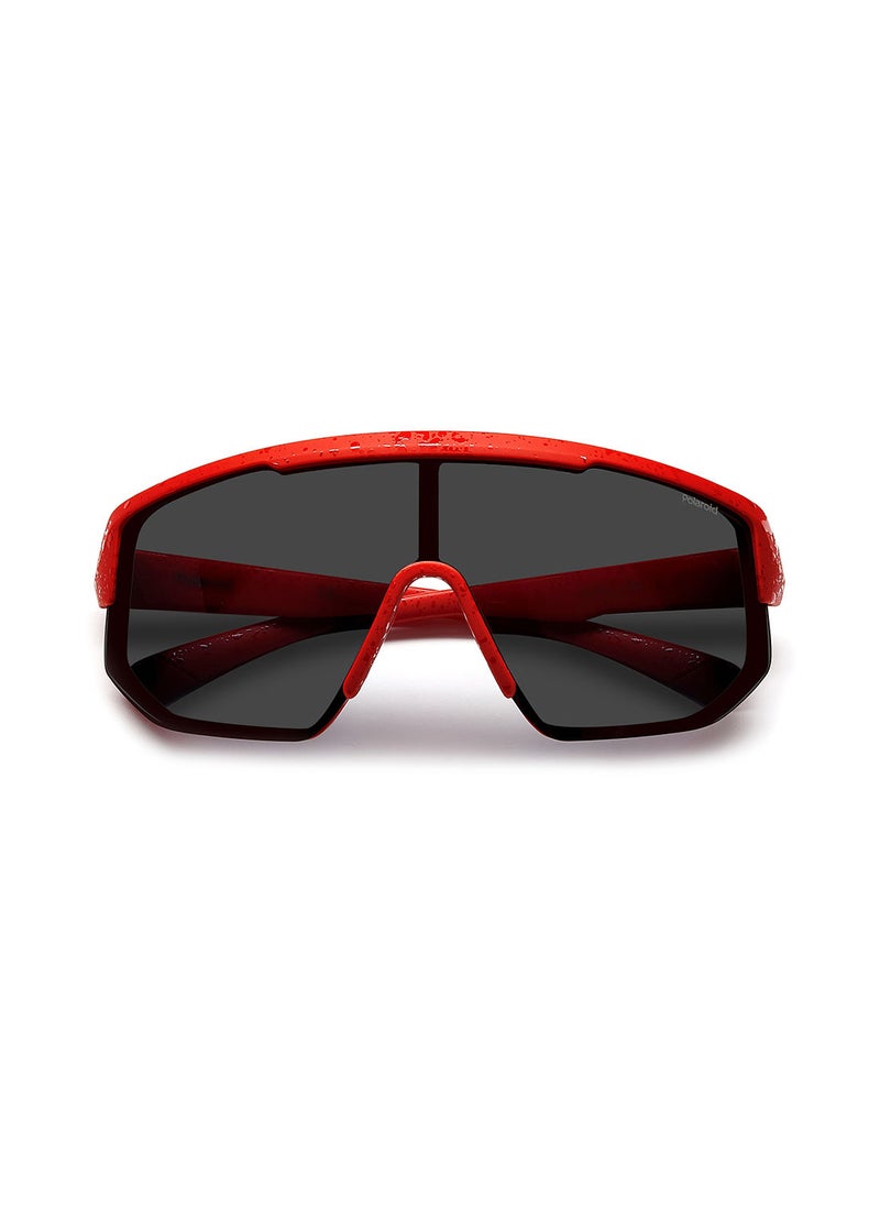 Polaroid Unisex UV Protection Sunglasses - Pld 7047/S Matte Red 99 - Lens Size: 99 Mm  - Image 4