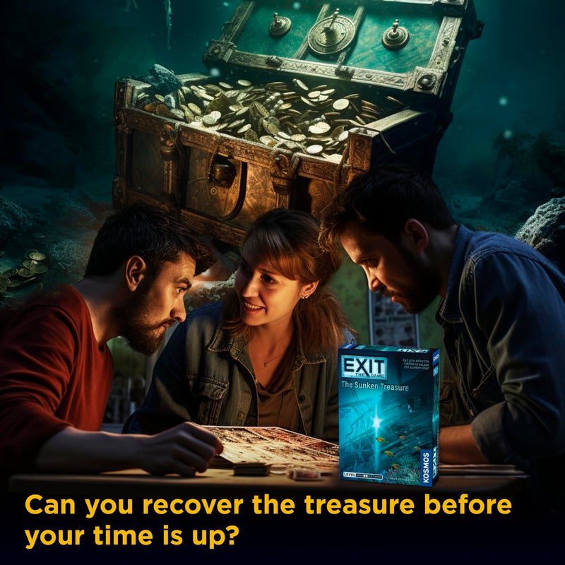 Thames & Kosmos The Sunken Treasure | Exit: The Game - A Kosmos| Family-Friendly, Card-Based At-Home Escape Room Experience for 1 To 4 Players, Ages 10+ - Image 5