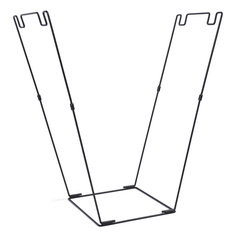 Outdoor Trash Bag Holder Stand Heavy Duty Metal Large Capacity Portable Leaf Bag Stand for Camping Picnics Outdoor Events - Image 3
