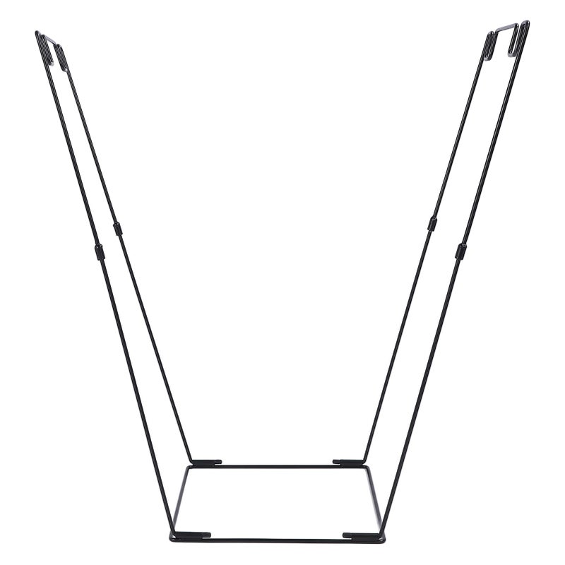 Outdoor Trash Bag Holder Stand Heavy Duty Metal Large Capacity Portable Leaf Bag Stand for Camping Picnics Outdoor Events - Image 2