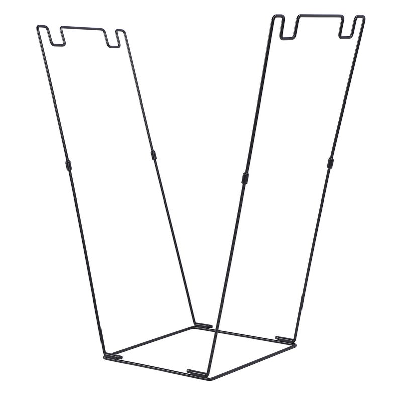 Outdoor Trash Bag Holder Stand Heavy Duty Metal Large Capacity Portable Leaf Bag Stand for Camping Picnics Outdoor Events - Image 4