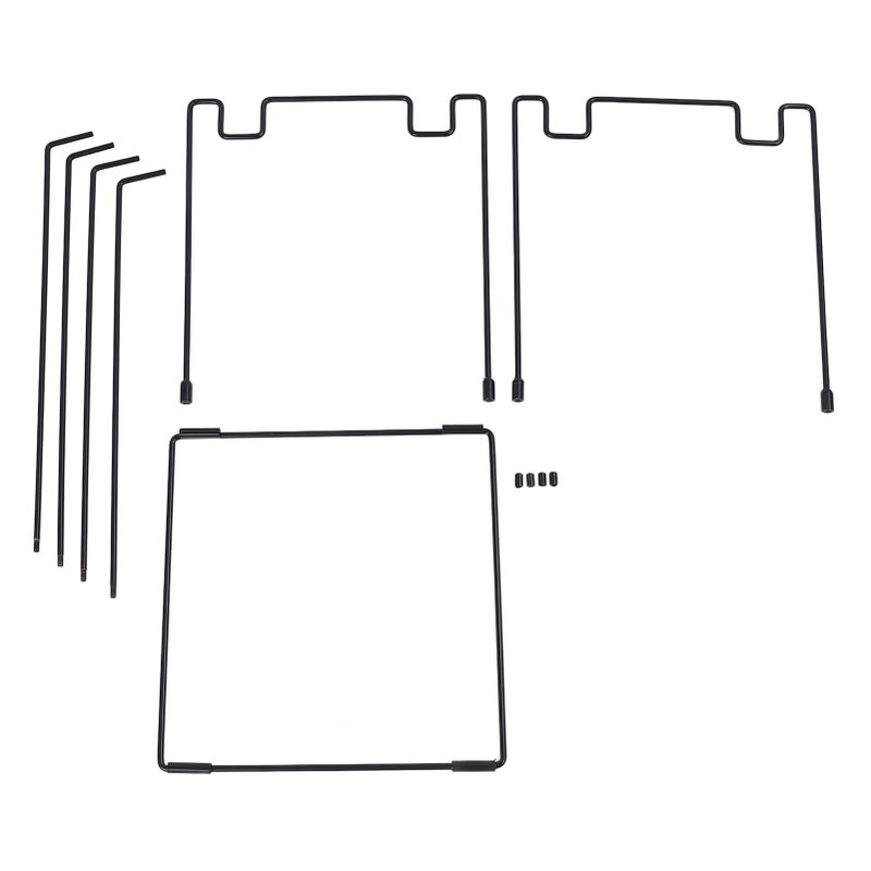 Outdoor Trash Bag Holder Stand Heavy Duty Metal Large Capacity Portable Leaf Bag Stand for Camping Picnics Outdoor Events - Image 1