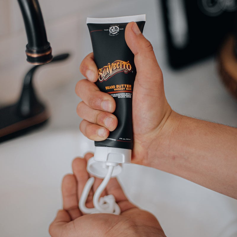 SUAVECITO Beard Butter - Whiskey Bar by Suavecito for Men - 4 oz Cream - Image 5