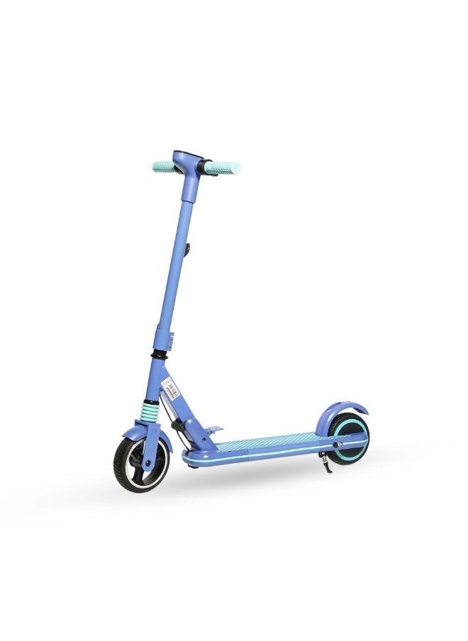 Crony - JL019 Kids E-Scooter 150W Motor, 10-14KM/H Speed, 24V/2.5AH Battery, 5-8KM Range, LED Display, 7-Inch Non-Flat Tires, Lightweight & Portable, Easy Folding, Durable Aluminum Alloy Frame, Up to 60KG Capacity, LED Lights, Mobile Phone Holder, Ideal for Ages 6-12, Comfortable Ride, Perfect Gift for Children, Great for Short Commuting, 2-3H Charging Time，Blue - Image 1