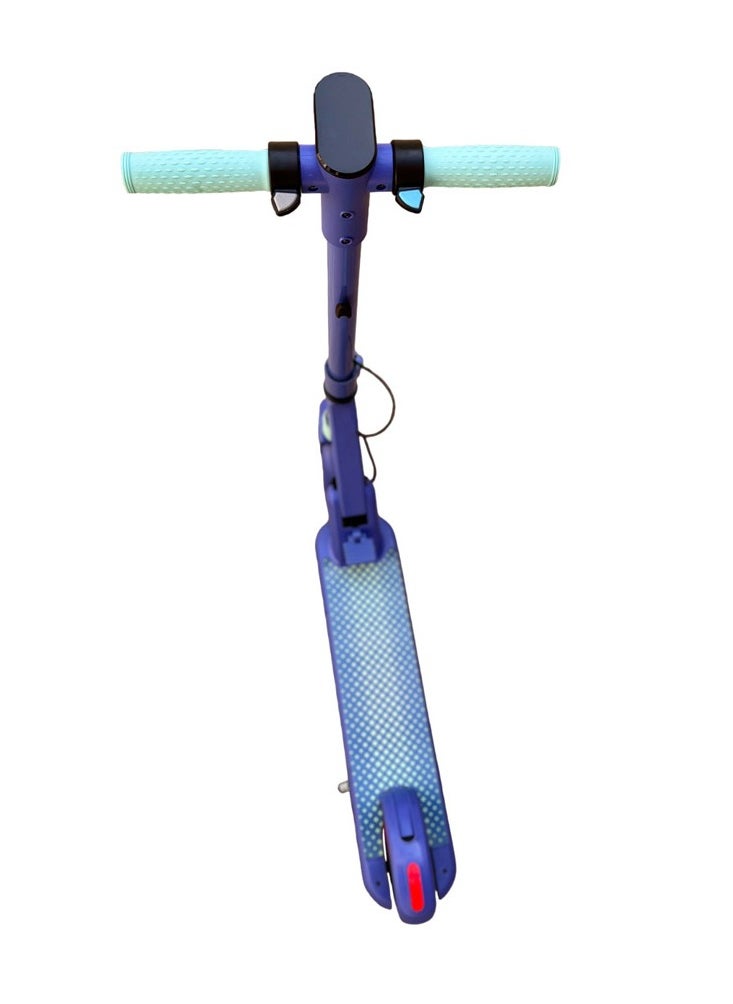 Crony - JL019 Kids E-Scooter 150W Motor, 10-14KM/H Speed, 24V/2.5AH Battery, 5-8KM Range, LED Display, 7-Inch Non-Flat Tires, Lightweight & Portable, Easy Folding, Durable Aluminum Alloy Frame, Up to 60KG Capacity, LED Lights, Mobile Phone Holder, Ideal for Ages 6-12, Comfortable Ride, Perfect Gift for Children, Great for Short Commuting, 2-3H Charging Time，Blue - Image 1