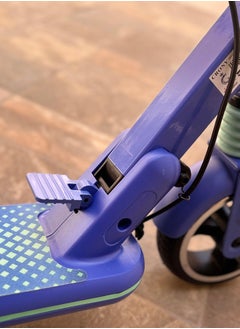 Crony JL019 Kids E-Scooter 150W Motor, 10-14KM/H Speed, 24V/2.5AH Battery, 5-8KM Range, LED Display, 7-Inch Non-Flat Tires, Lightweight & Portable, Easy Folding, Durable Aluminum Alloy Frame, Up to 60KG Capacity, LED Lights, Mobile Phone Holder, Ideal for Ages 6-12, Comfortable Ride, Perfect Gift for Children, Great for Short Commuting, 2-3H Charging Time，Blue  - Image 5