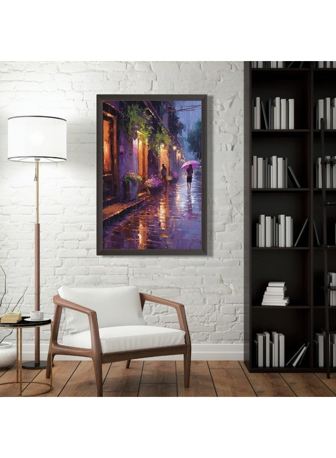 Waltractive Abstract Aesthetic Art Framed Oil Painting Vertical - 12x18 Inches A3 Size - Perfect Wall Decor for Living Room, Office, Kids, Bedroom and Home (12x18 Inches, A) - Image 4