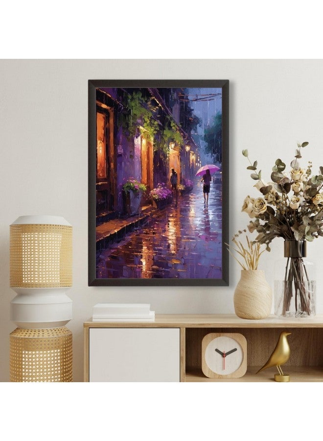Waltractive Abstract Aesthetic Art Framed Oil Painting Vertical - 12x18 Inches A3 Size - Perfect Wall Decor for Living Room, Office, Kids, Bedroom and Home (12x18 Inches, A) - Image 2