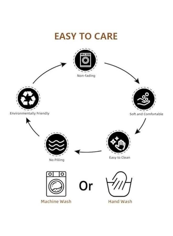 MIXDE Tablecloths, Embroidered Checkered Table Cloth Cotton Linen Wrinkle Free Anti-Fading Table Cover Decoration for Kitchen Dinning Party , 55 x 102 Inch (Checkered Brown) - Image 5