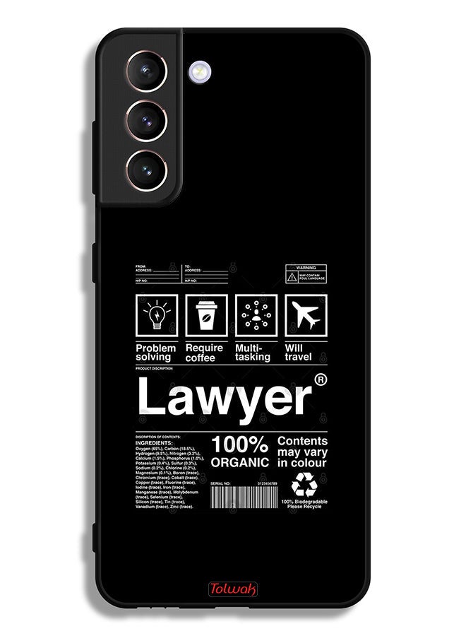 Tolwak Samsung Galaxy S21 Plus 5G Protective Case Cover Lawyer Sticker - Image 3