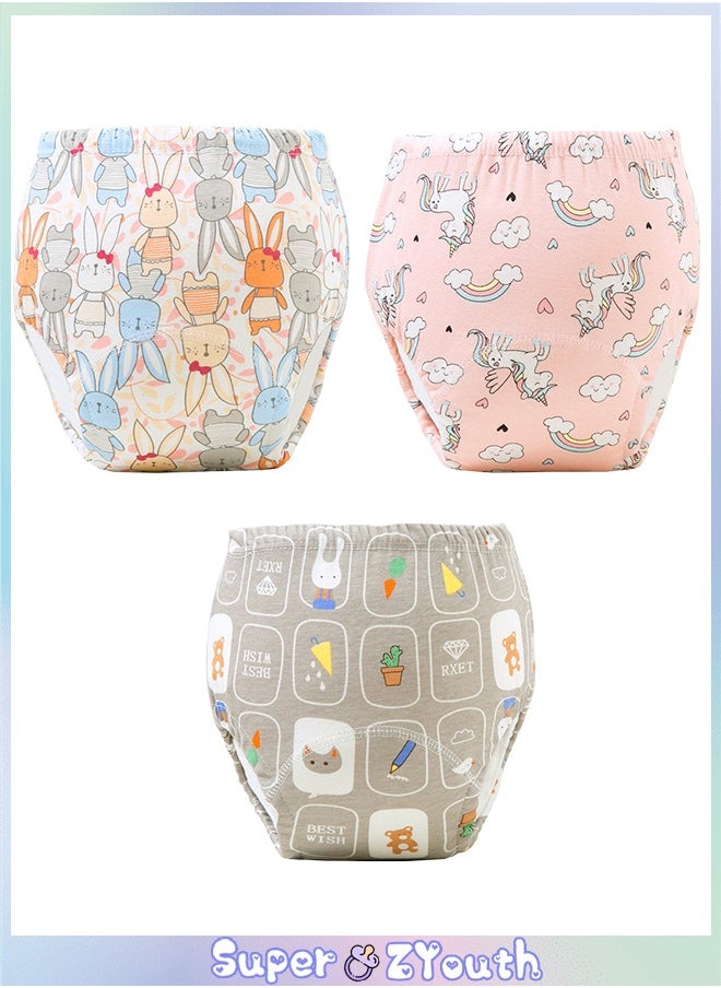 Super ZYouth 3-Pieces Baby Potty Training Pants, Breathable Potty Training Underwear, Toddler Training Underwear for Boy and Girls, Size 100 / 110  - Image 1