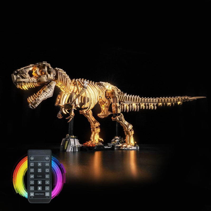 BrickBling LED Light Only Compatible with Lego Dinosaur Fossils Tyrannosaurus rex Creative Lighting Kit Compatible with Lego 76968Not Come with Model RC Version Light - Image 3