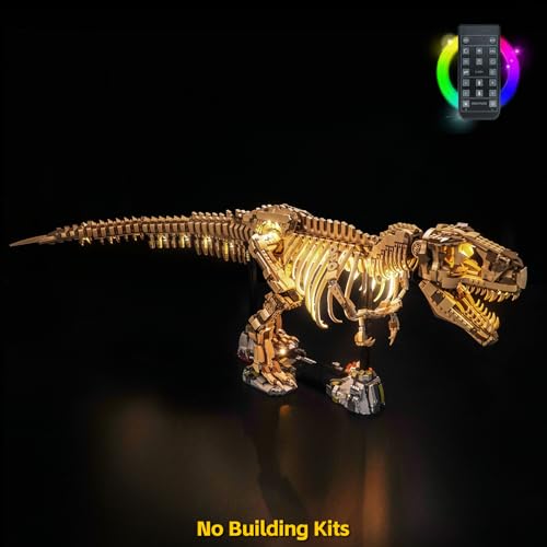 BrickBling LED Light Only Compatible with Lego Dinosaur Fossils Tyrannosaurus rex Creative Lighting Kit Compatible with Lego 76968Not Come with Model RC Version Light - Image 5