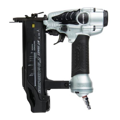 Metabo HPT Brad Nailer, Pro-Preferred Lightweight Pneumatic Power Nailer for Precision Trim Work and Furniture Building, Adjustable Depth, 18 Gauge, 5/8" up to 2" Brad Nails, NT50AE2 - Image 1