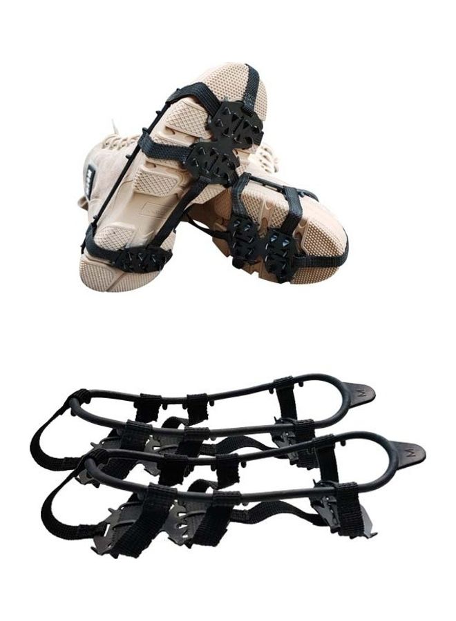 NIBEMINENT 5 Pair Outdoor 24-Tooth Reinforced Crampons Non-Slip Shoe Cover- L  - Image 5