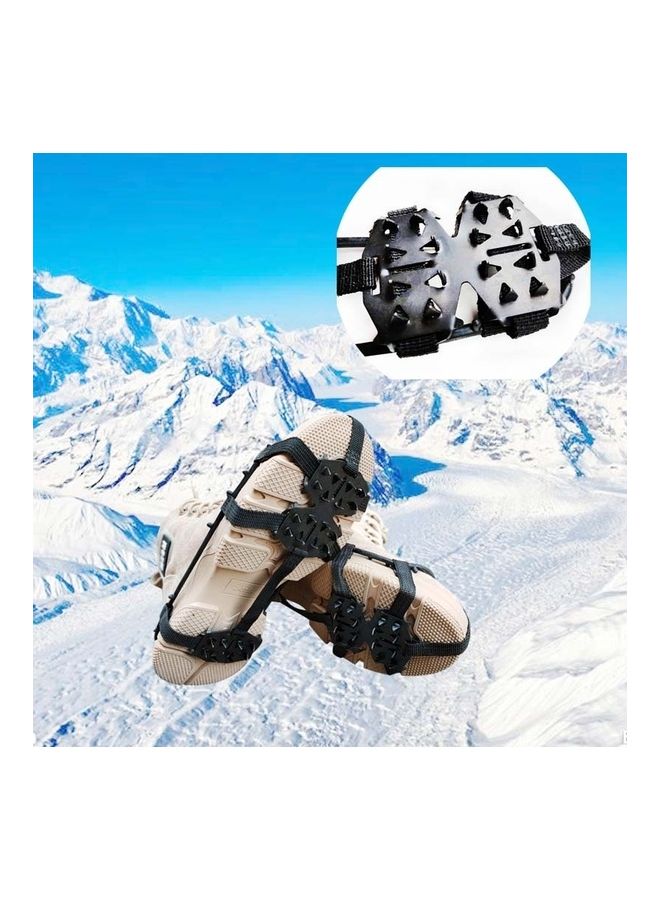 NIBEMINENT 5 Pair Outdoor 24-Tooth Reinforced Crampons Non-Slip Shoe Cover- L  - Image 3
