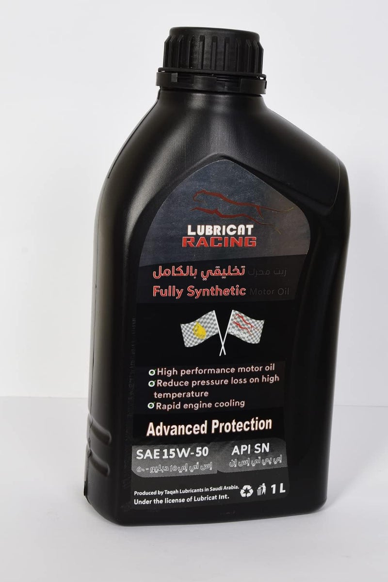لوبريكات ريسنق زيت محرك تخليقي بالكامل SAE 15W50 API SN مخصص للأداء العالي والسباقات - Image 1
