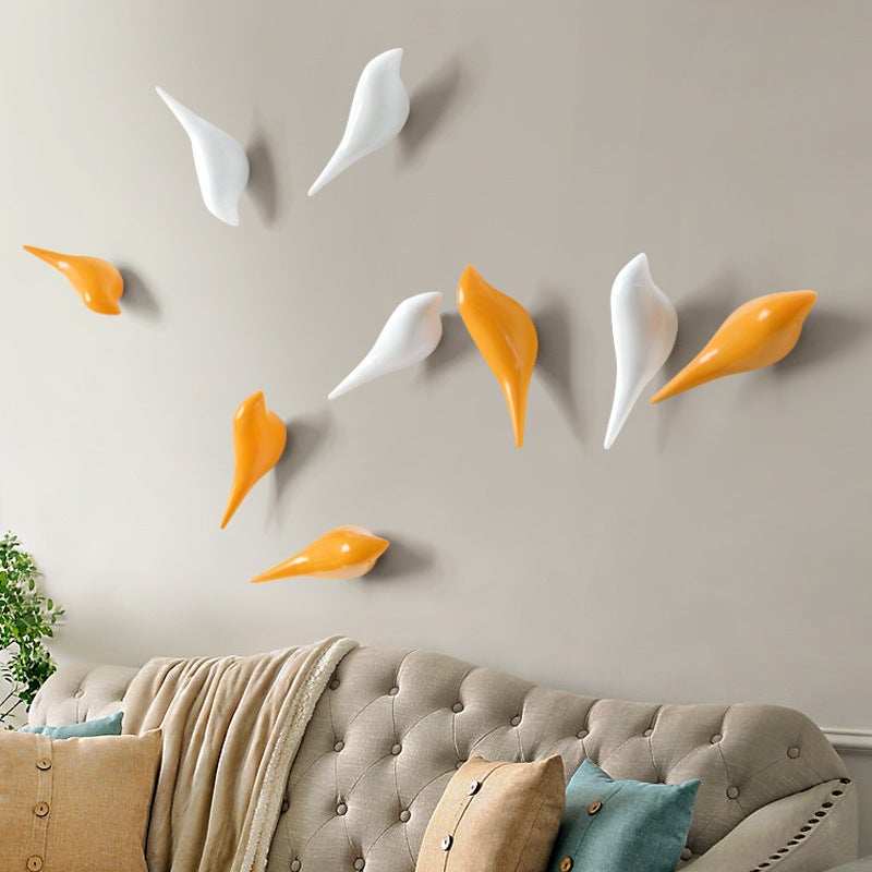 Cross-Border Whole Home Wall Bird Decoration Animal Hook Wall Decoration Door Back Clothes Hook Three-Dimensional Coat Hook(Silver) - Image 4