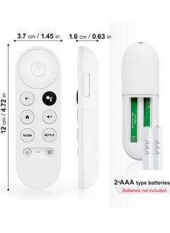 Replacement Voice Remote Control for Google Chromecast 4K - G9N9N / GA01409-US / GA01919-US / GA01920-US / GA01923-US