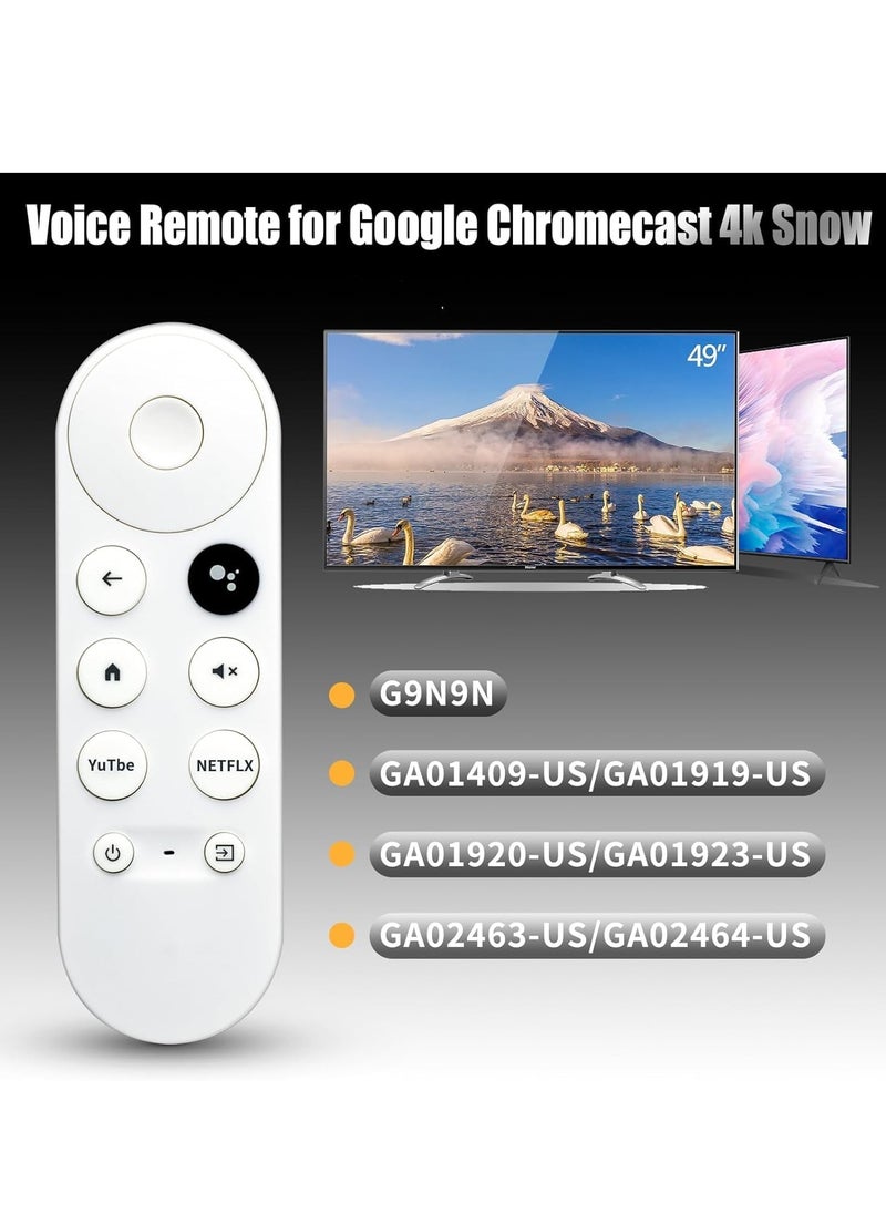 ELTRAZONE - Replacement Voice Remote Control for Google Chromecast 4K - G9N9N / GA01409-US / GA01919-US / GA01920-US / GA01923-US - Image 1