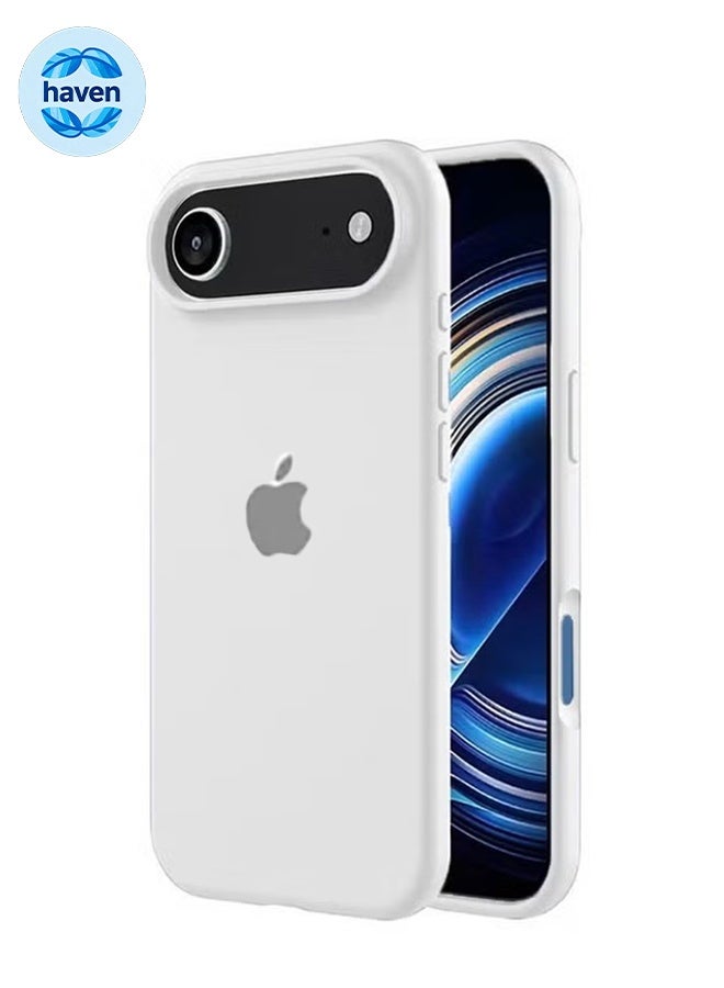 HAVEN iPhone 17 Air 5G Silicone Case Cover, Ultra Slim Shockproof Fall-resistant Back Cover Full Body Protection, Easy to Disassemble - White - Image 1