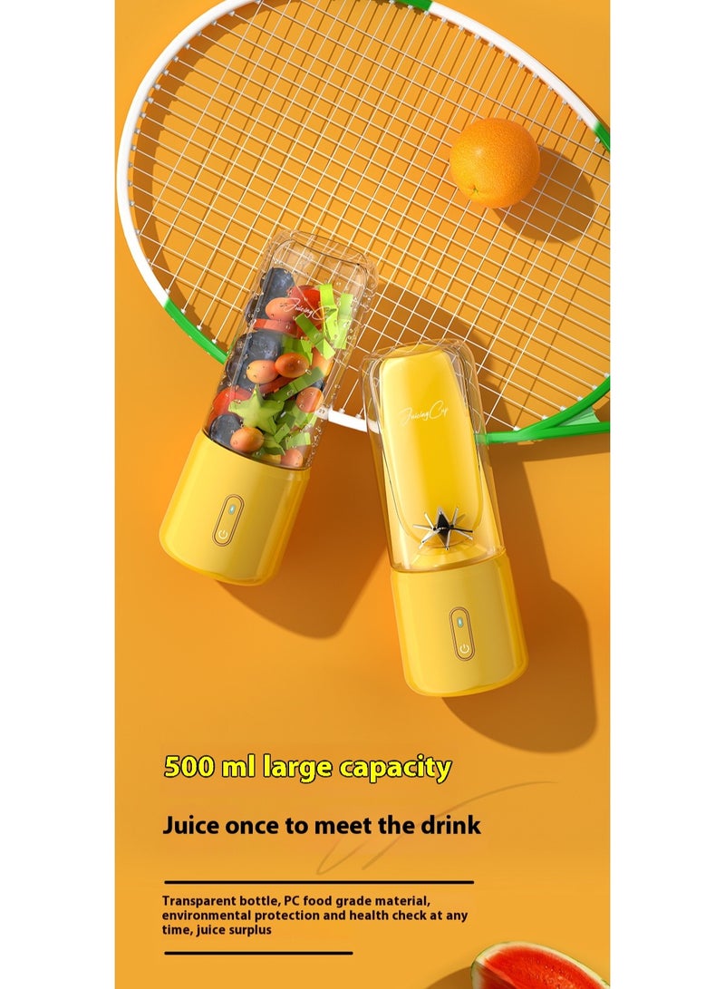 500ML Wireless Portable Blender,Powerful 12 Blades,USB-C Rechargeable,  Personal Size Handheld Blender Electric Juicer Blender, Juice Maker Mixer Shakes Juicer Machine, Baby Food Maker (Pink) - Image 3