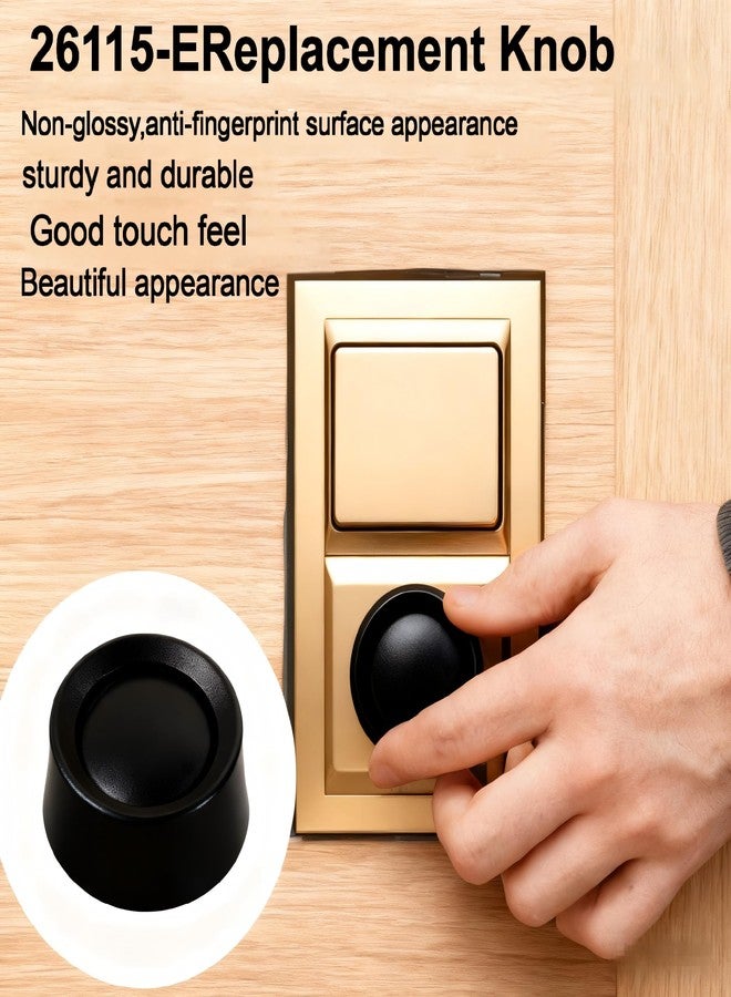 ANABIUP 2Pcs Black RK-WH Rotary Dimmer Knob Replacement for Rotary Dimmer Switch,Fan Control,RK-IV Round Dimmer Switch Knob (Black) - Image 5