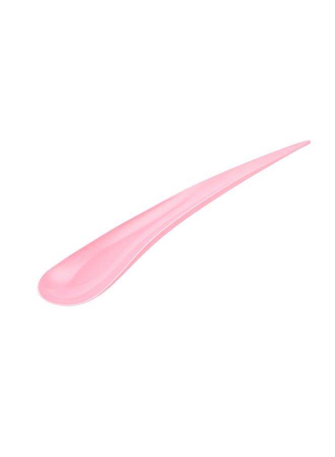 Restaurantware 8 x 1.2 Inch Tasting Spoons, 500 Disposable Sample Spoons - Self-Standing, Tear Drop Design, Pink Plastic Dessert Spoons, For Parties Or Other Events, Serve Appetizers Or Desserts - Image 1