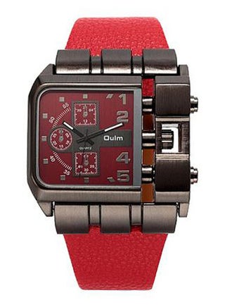 Men's PU Leather Analog Watch J69-4 - 44 mm - Red - pzsku/Z628707F2F53309EE8581Z/45/_/1734683308/69995447-4ea8-4bd9-902e-41743bb4e83c