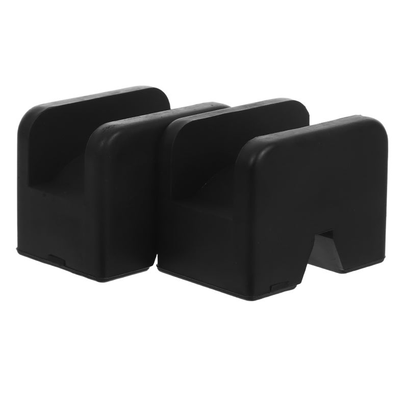 2PCS Jack Rubber Cover Jack Pad Universal Slotted Frame Rubber Stand Jack Rubber Support Sleeve (Black) - Image 4