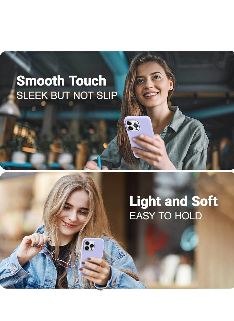 Raxoom 3-in-1 Purple iPhone 15 Case – Includes 9H Tempered Glass Screen Protector, Premium Liquid Silicone Shockproof Cover, Slim Design (2023) - Image 2