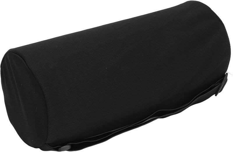 Semme Lumbar Roll Multifunctional Lumbar Roll Pillow with Strap for Back Support Cylinder Waist Support Pillow for Pregnancy and Office Use (Black) - Image 3