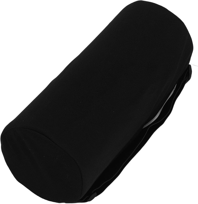 Semme Lumbar Roll Multifunctional Lumbar Roll Pillow with Strap for Back Support Cylinder Waist Support Pillow for Pregnancy and Office Use (Black) - Image 4