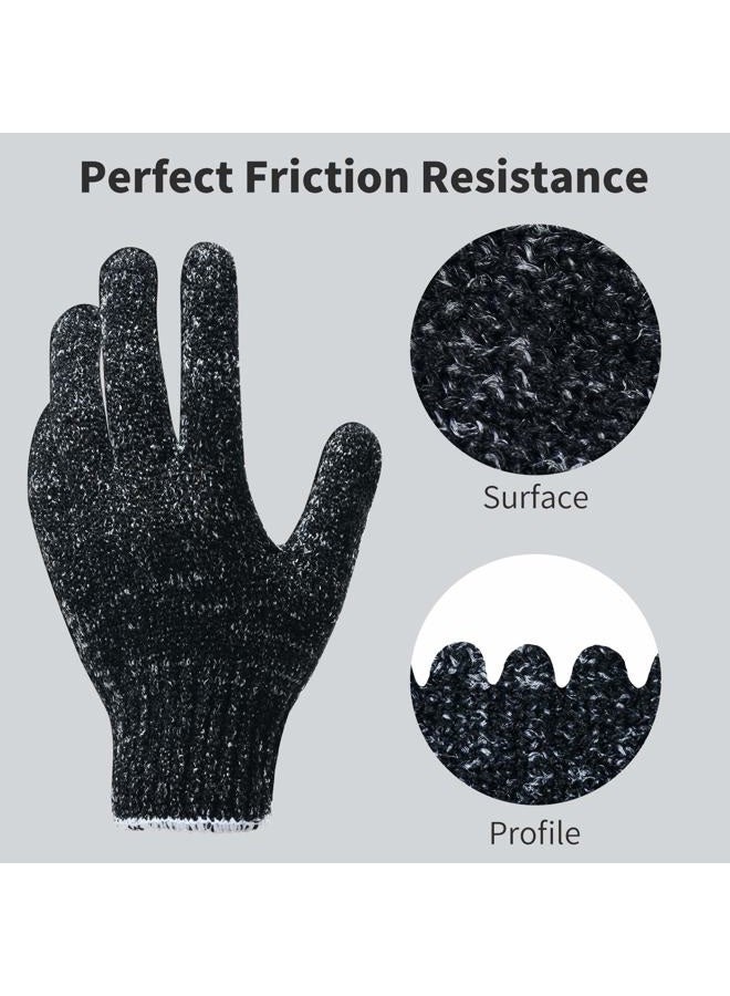 OUELICHE 4 Pairs 8 Pcs Exfoliating Gloves for Shower - Premium Bath Gloves - Body Scrubber Gloves for Shower, Spa, Massage, Body Scrubs, Remove Dead Skin, Deep Cleaning  - Image 4